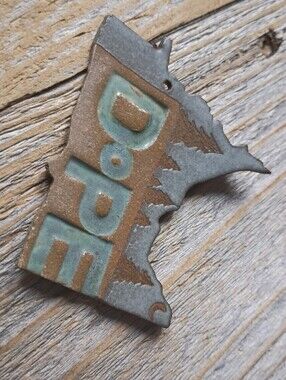Handmade Ceramic Minnesota Ornament